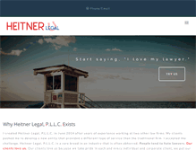 Tablet Screenshot of heitnerlegal.com